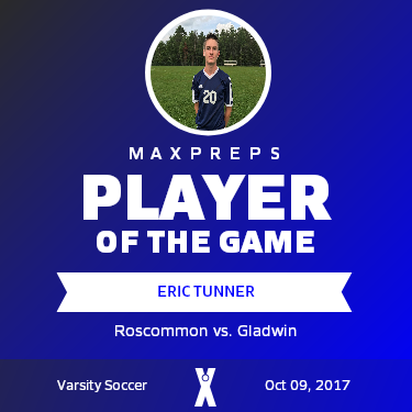 #20 Eric Tunner Player of the Game badge