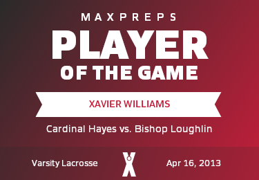 #02 Xavier Williams Player of the Game badge