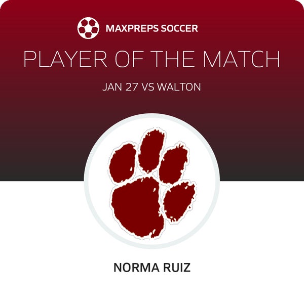 #21 Norma Ruiz Player of the Game badge