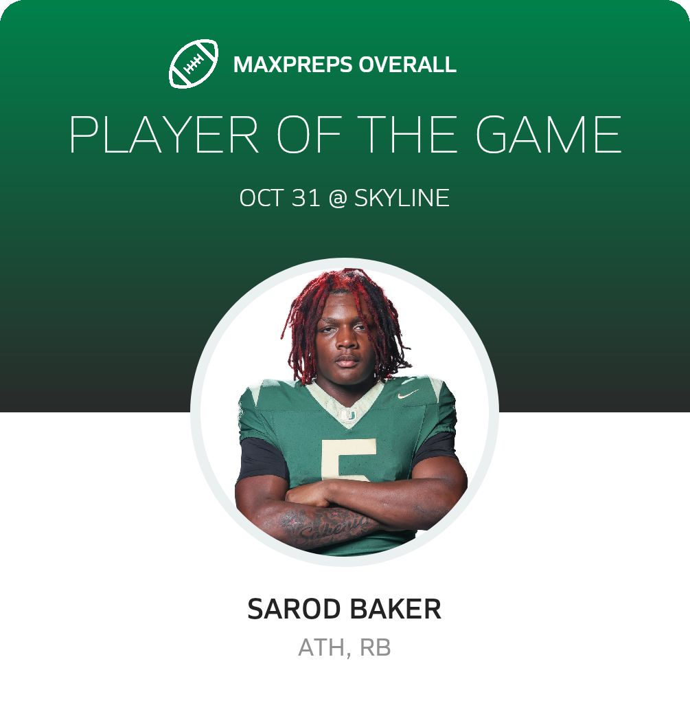 #5 Sarod Baker Player of the Game badge