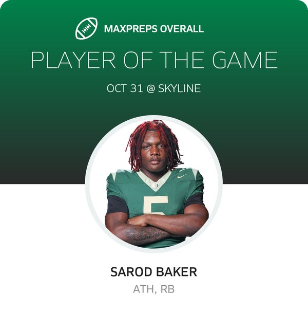 #5 Sarod Baker Player of the Game badge