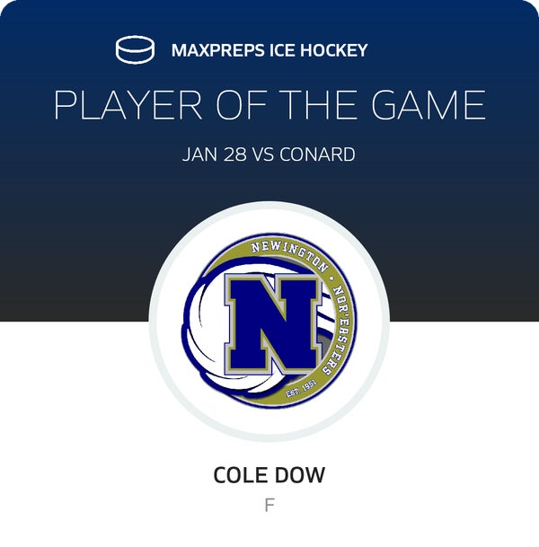 #22 Cole Dow Player of the Game badge