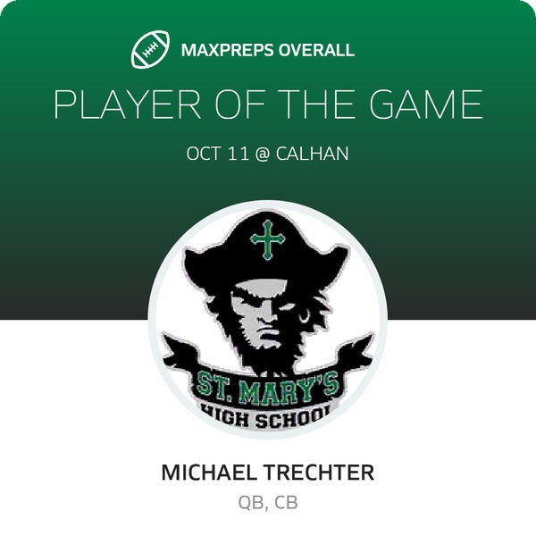 #15 Michael Trechter Player of the Game badge