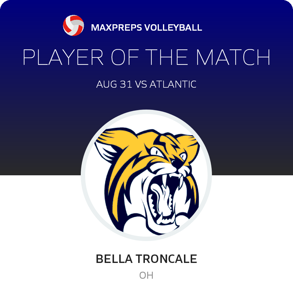 #5 Bella Troncale Player of the Game badge