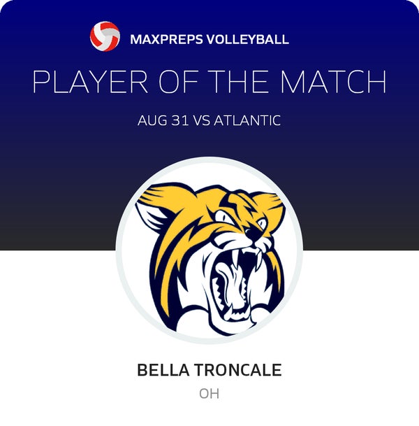 #5 Bella Troncale Player of the Game badge