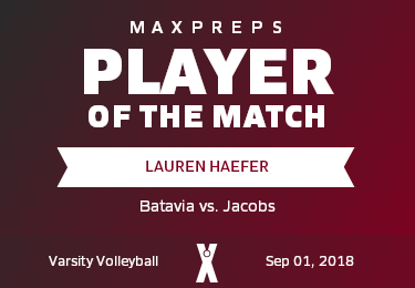 #1 Lauren Haefer Player of the Game badge