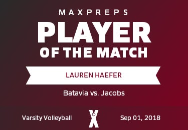 #1 Lauren Haefer Player of the Game badge