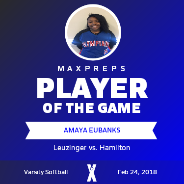 #6 Amaya Eubanks Player of the Game badge