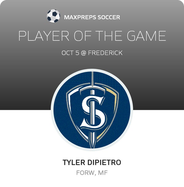 #23 Tyler DiPietro Player of the Game badge