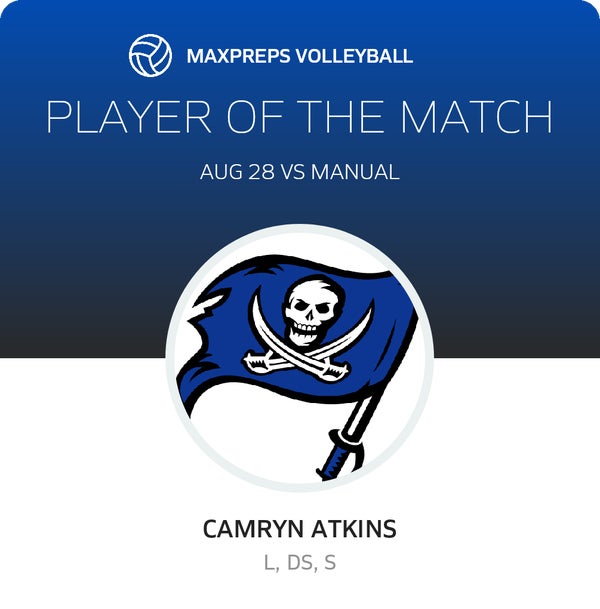 #13 Camryn Atkins Player of the Game badge