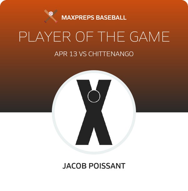Jacob Poissant Player of the Game badge