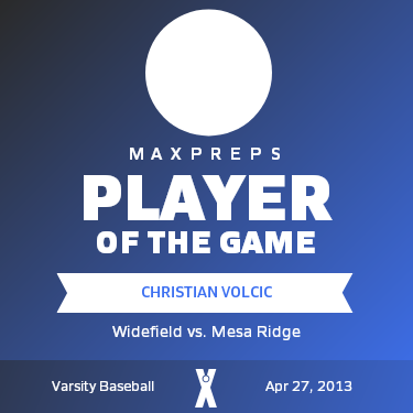 #6 Christian Volcic Player of the Game badge