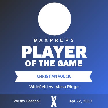 #6 Christian Volcic Player of the Game badge