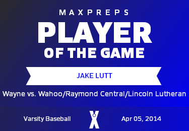 #4 Jake Lutt Player of the Game badge