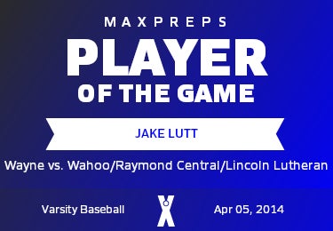 #4 Jake Lutt Player of the Game badge
