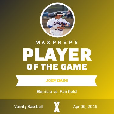 #18 JOEY DAINI Player of the Game badge