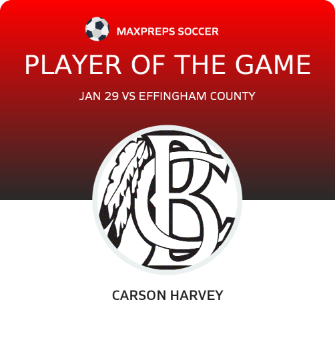#7 Carson Harvey Player of the Game badge