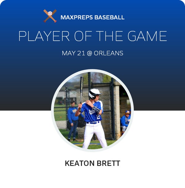#12 Keaton Brett Player of the Game badge