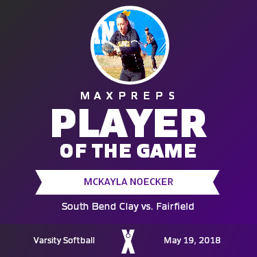 #29 McKayla Noecker Player of the Game badge