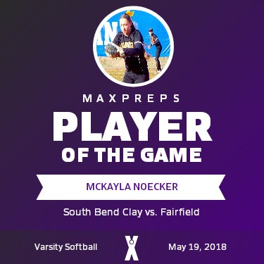 #29 McKayla Noecker Player of the Game badge