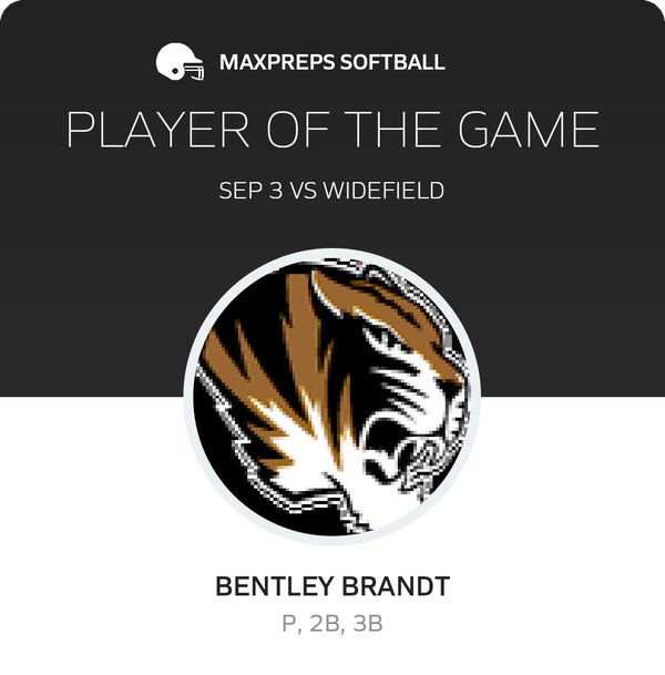 #13 Bentley Brandt Player of the Game badge