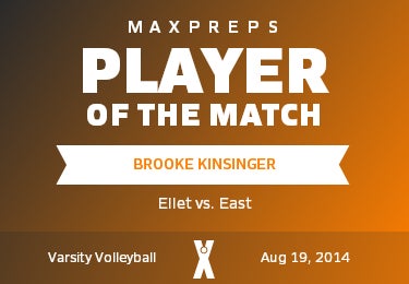 #4 Brooke Kinsinger Player of the Game badge