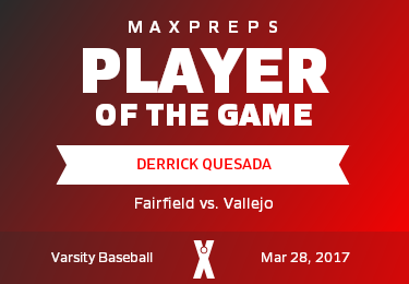 #34 Derrick Quesada Player of the Game badge