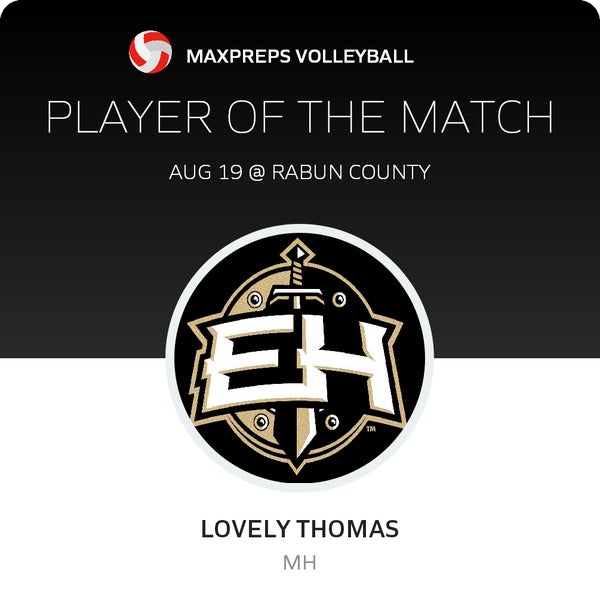 #2 Lovely Thomas Player of the Game badge