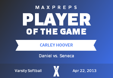 #21 Carley Hoover Player of the Game badge