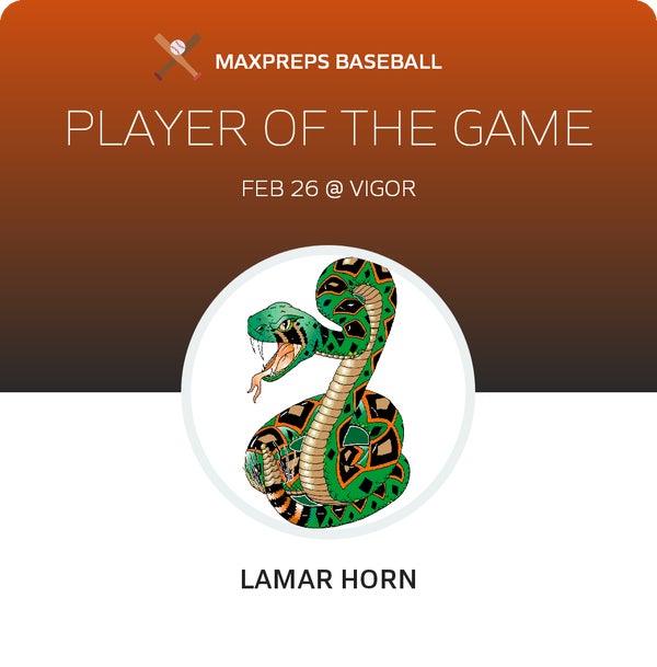 #5 Lamar Horn Player of the Game badge