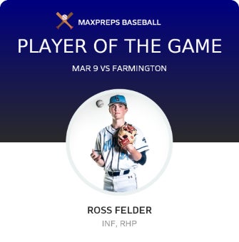 #34 ROSS FELDER Player of the Game badge