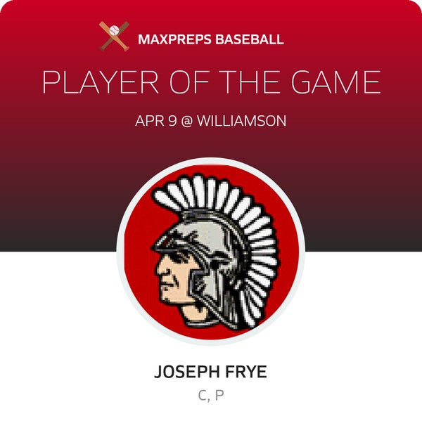 #10 Joseph Frye Player of the Game badge