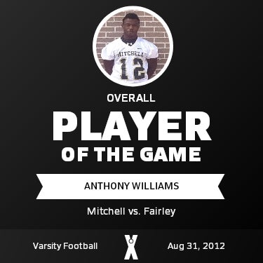 #12 Anthony Williams Player of the Game badge