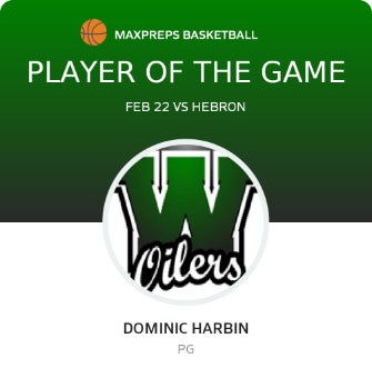 #14 Dominic Harbin Player of the Game badge