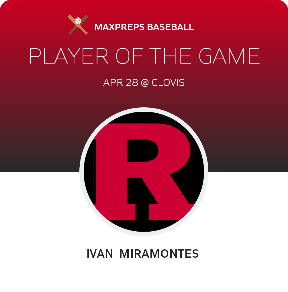#13 Ivan  Miramontes  Player of the Game badge