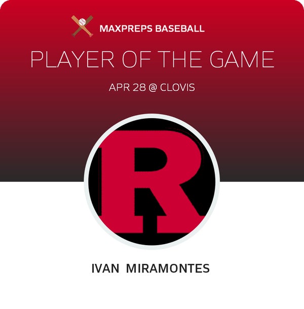 #13 Ivan Miramontes Player of the Game badge