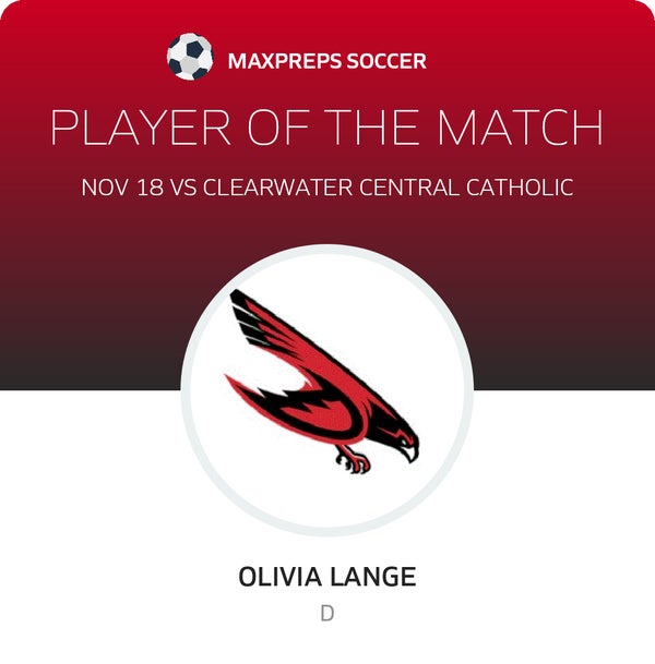 #9 Olivia Lange Player of the Game badge