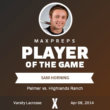 #21 Sam Horning Player of the Game badge