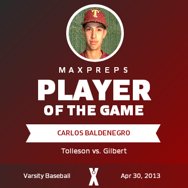#9 Carlos Baldenegro Player of the Game badge