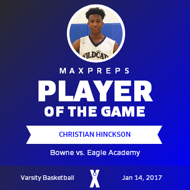 #12 Christian Hinckson Player of the Game badge