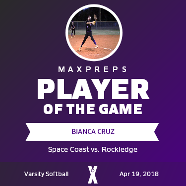 #3 Bianca Cruz Player of the Game badge