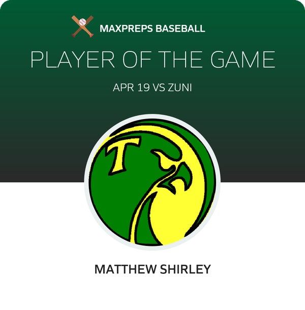 #3 Matthew Shirley Player of the Game badge