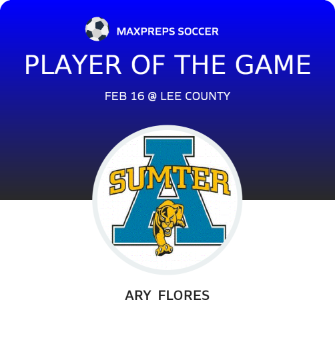 #13 Ary  Flores Player of the Game badge
