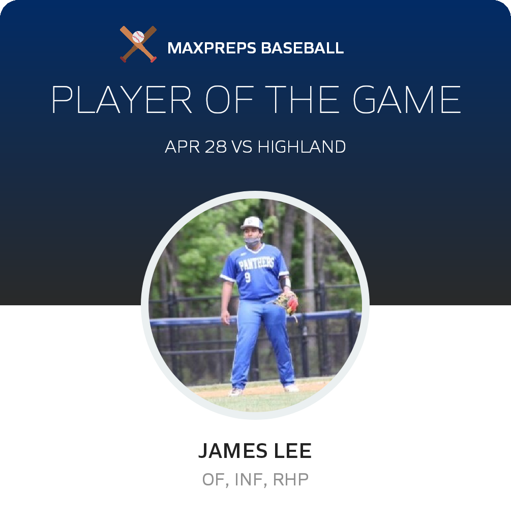 #9 James Lee Player of the Game badge