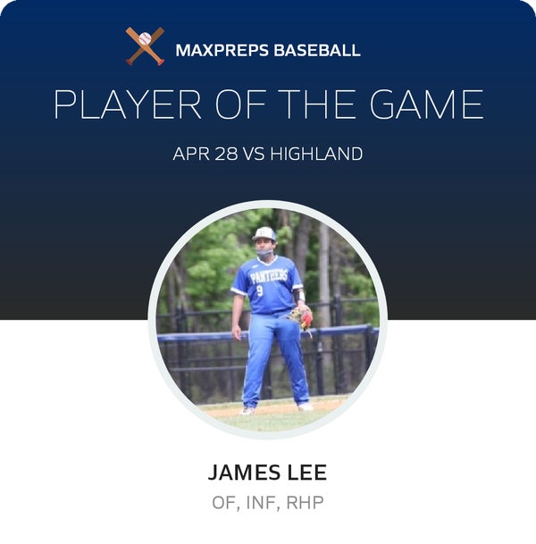 #9 James Lee Player of the Game badge
