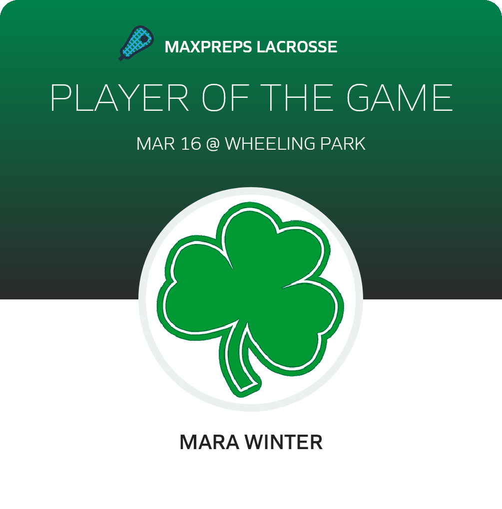 #8 Mara Winter Player of the Game badge