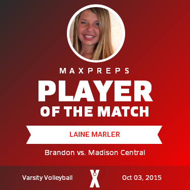 #6 Laine Marler Player of the Game badge