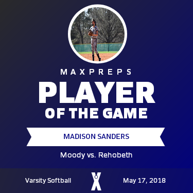 #14 madison sanders Player of the Game badge