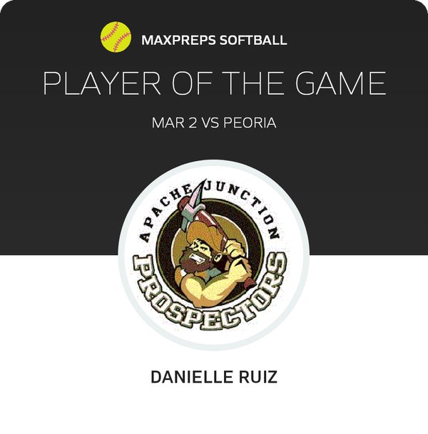 Danielle Ruiz Player of the Game badge
