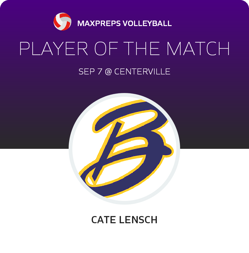 #4 Cate Lensch Player of the Game badge